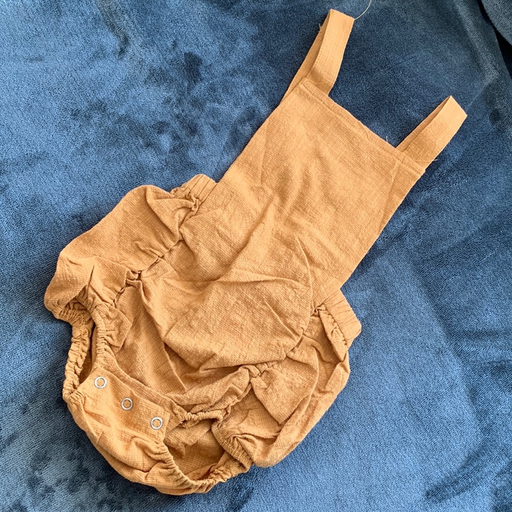 Orange baby romper